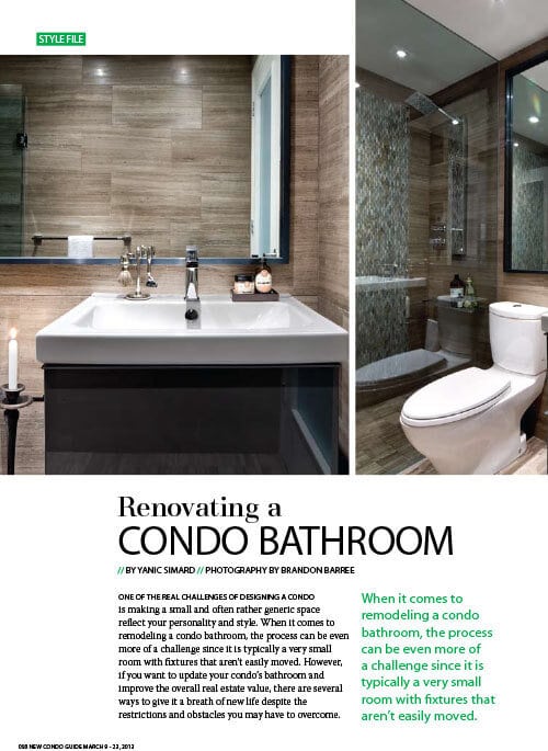 Renovating A Condo Bathroom – New Condo Guide