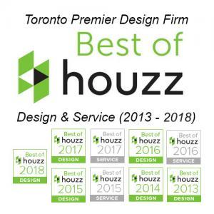Toronto Premier Design Firm, Best of Houzz Design & Service (2013 - 2017)