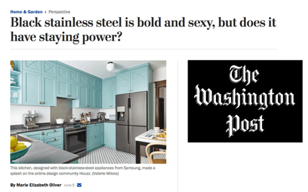 Black stainless steel is bold and sexy, but does it have staying power?