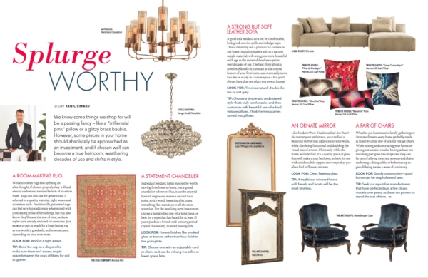 Splurge Worthy - Toronto Interior Design Group